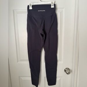 Alphalete Surface Power Leggings V Cut Gray Womens Size M